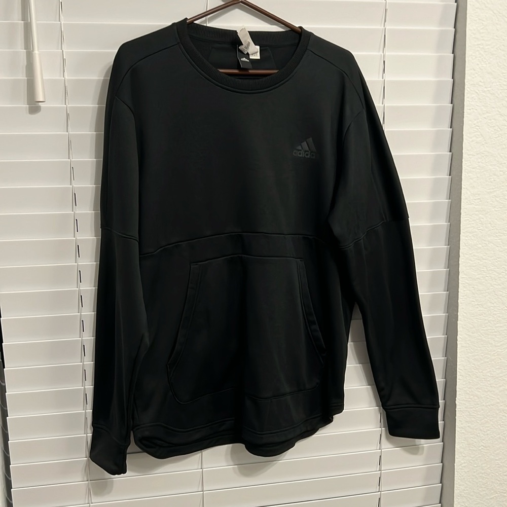 Adidas Black Crew Neck Sweater Size L